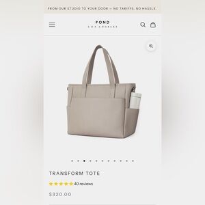 Pond Los Angeles Elegant Tote in Taupe